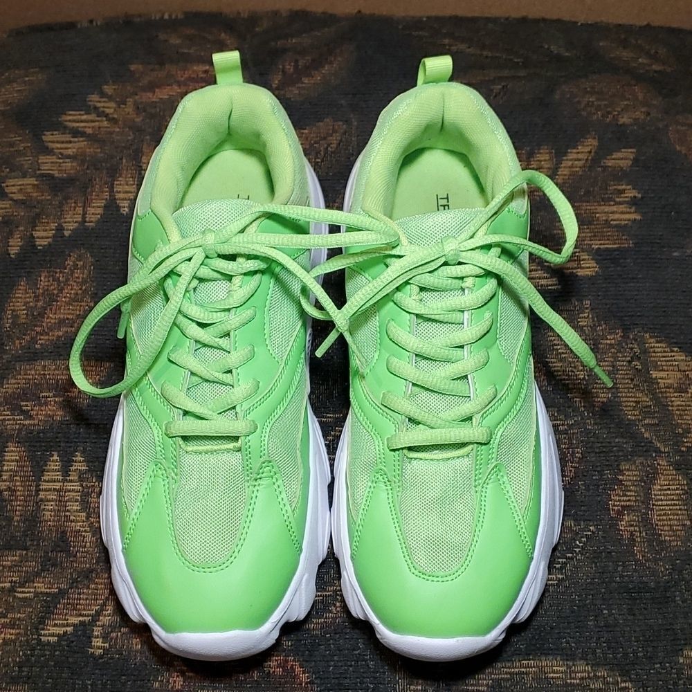 ASOS Men's Truffle Collection Bright Green Chunky Shoes